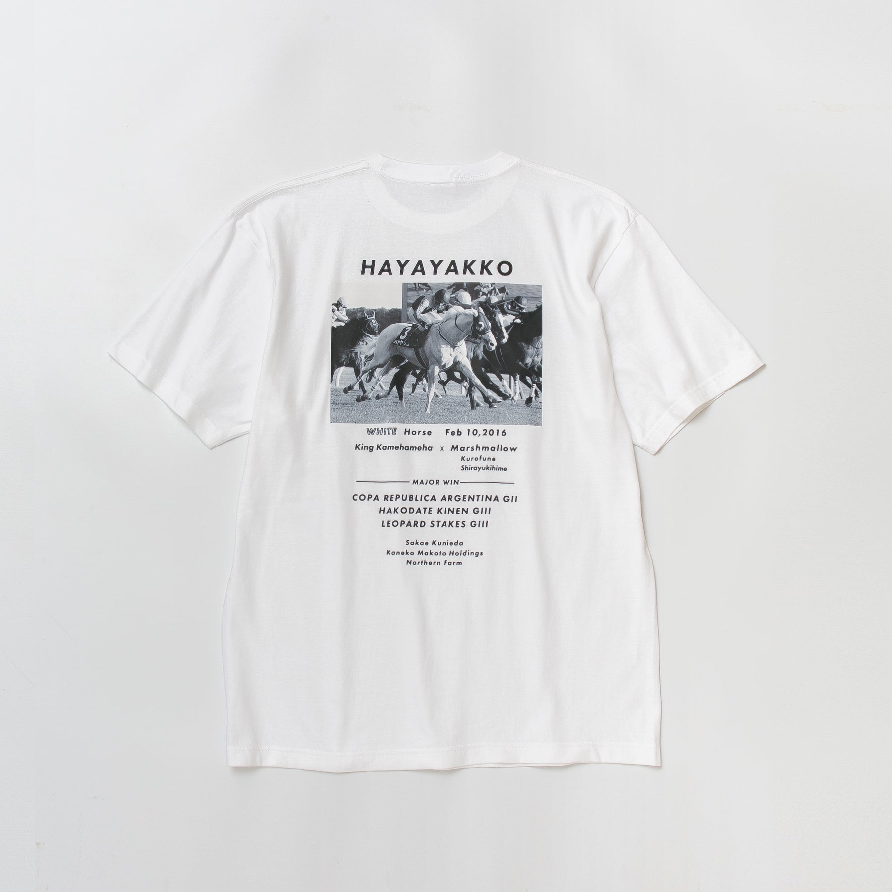 【HORSE GOODS net】ハヤヤッコ・Tシャツ2(白)