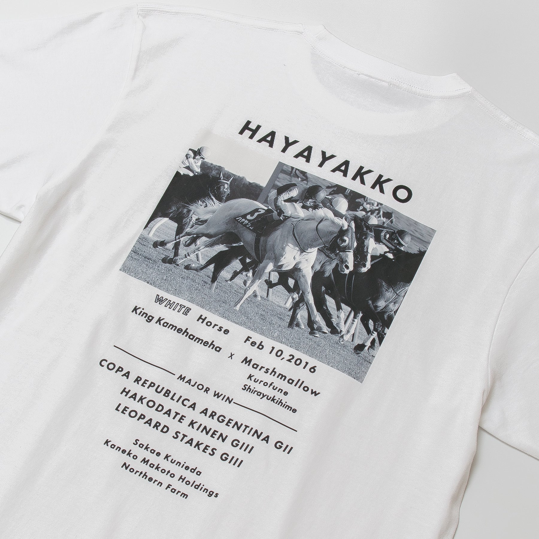 【HORSE GOODS net】ハヤヤッコ・Tシャツ2(白)