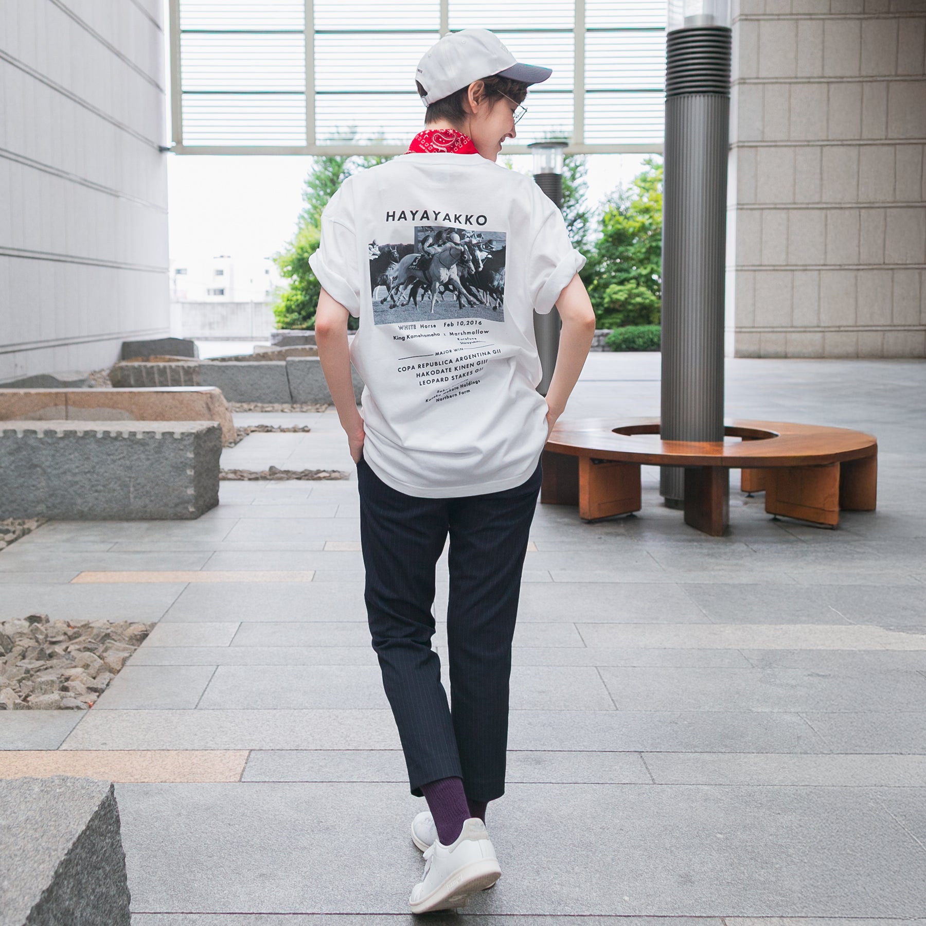 【HORSE GOODS net】ハヤヤッコ・Tシャツ2(白)