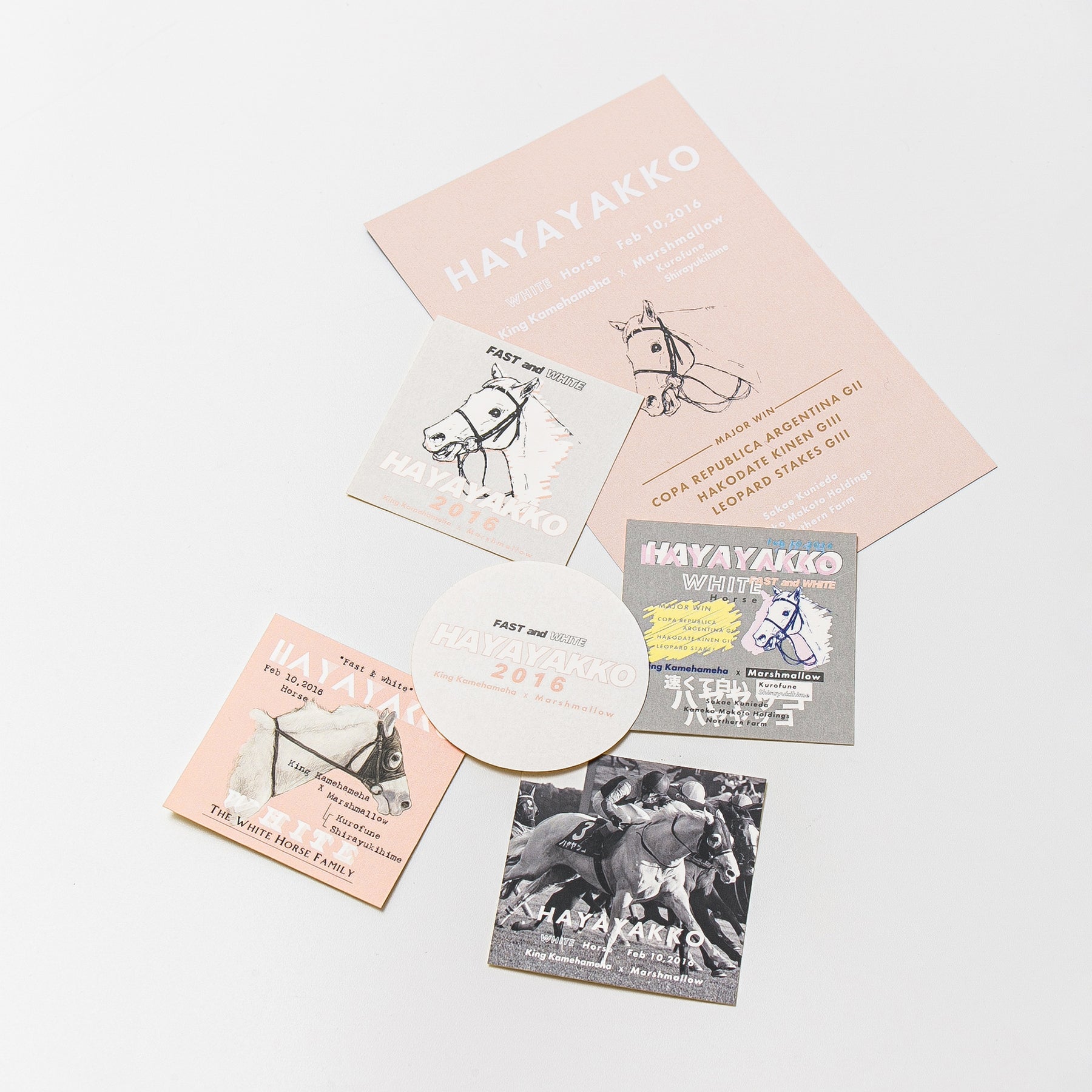 【HORSE GOODS net】ハヤヤッコ・デザインステッカー (5枚組)