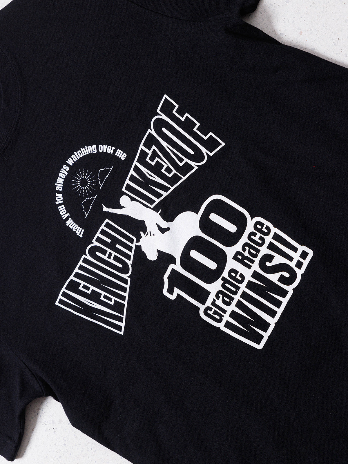 池添謙一騎手重賞100勝メモリアル・Tシャツ(黒)