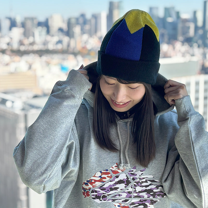 勝負服ニット帽(金子真人ホールディングス柄)