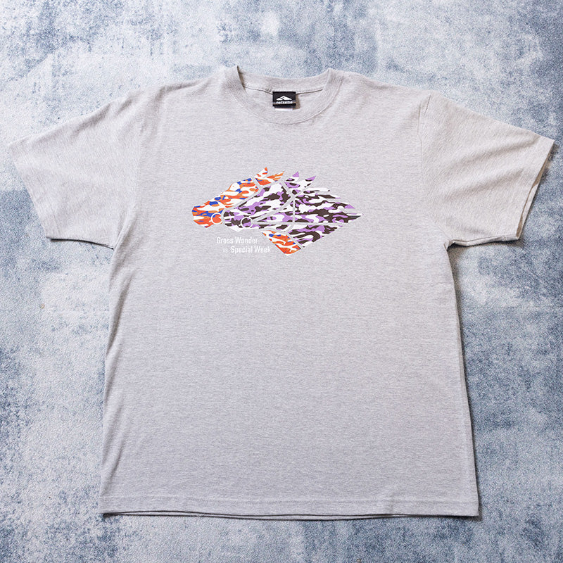 グラスワンダー・スペシャルウィーク:Tシャツ(グレー)