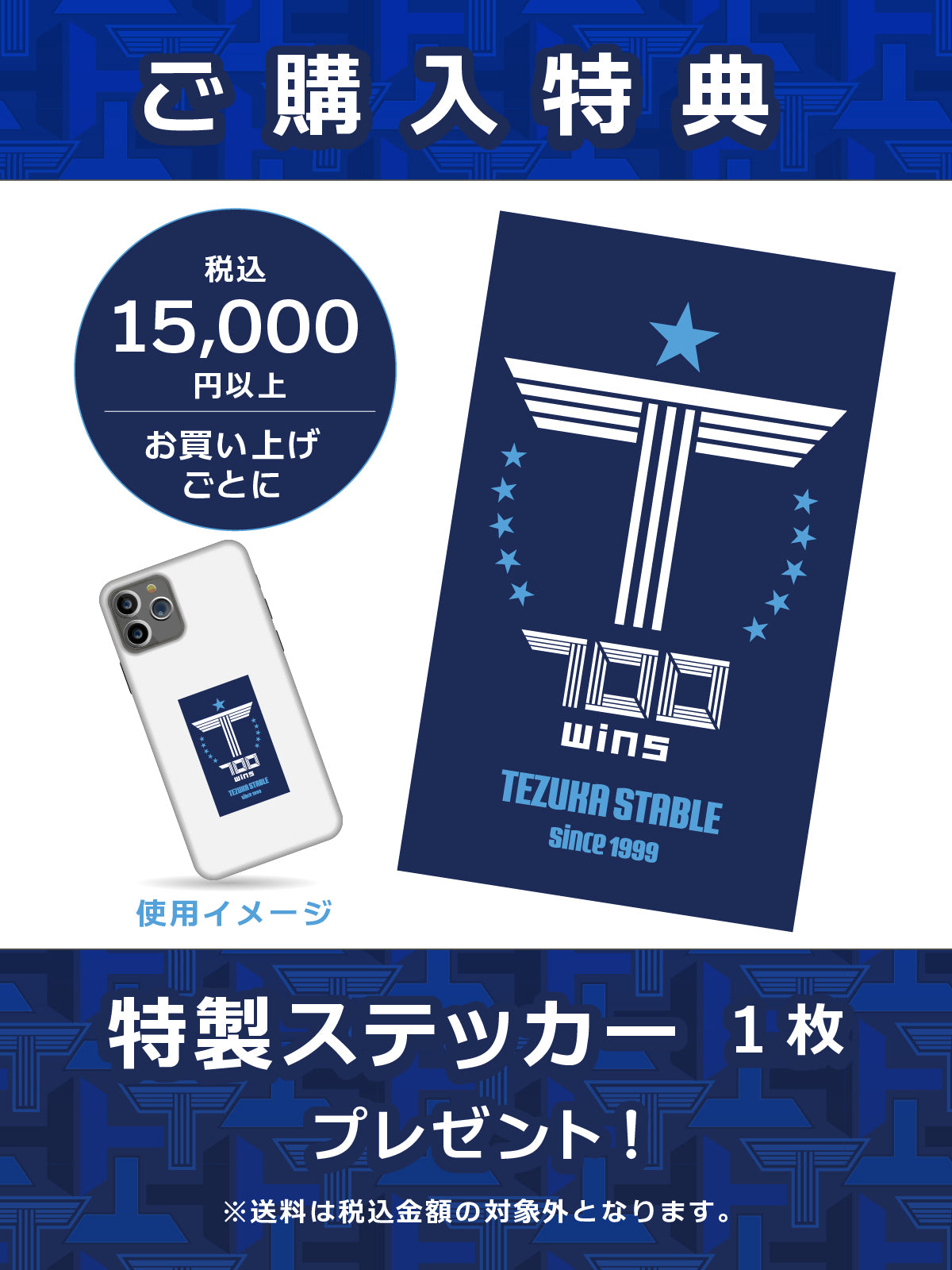 手塚貴久厩舎700勝メモリアル・ブルゾン
