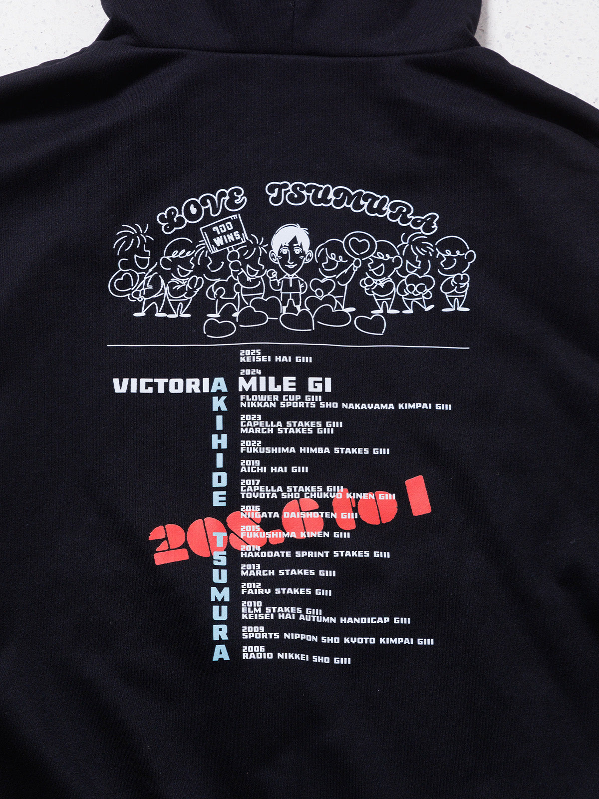 津村明秀騎手700勝メモリアル・ジップアップパーカー