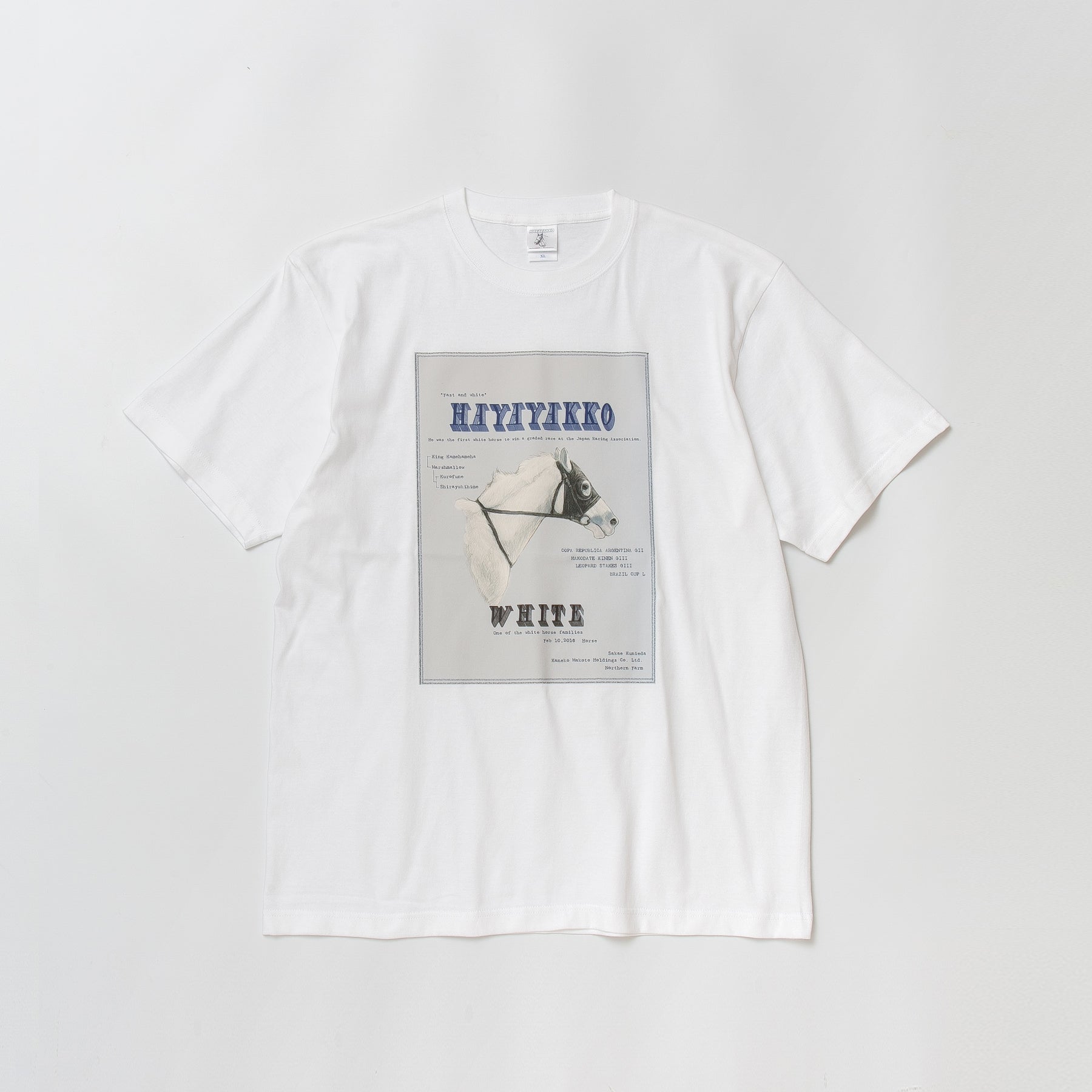 【HORSE GOODS net】ハヤヤッコ･Tシャツ1(白)