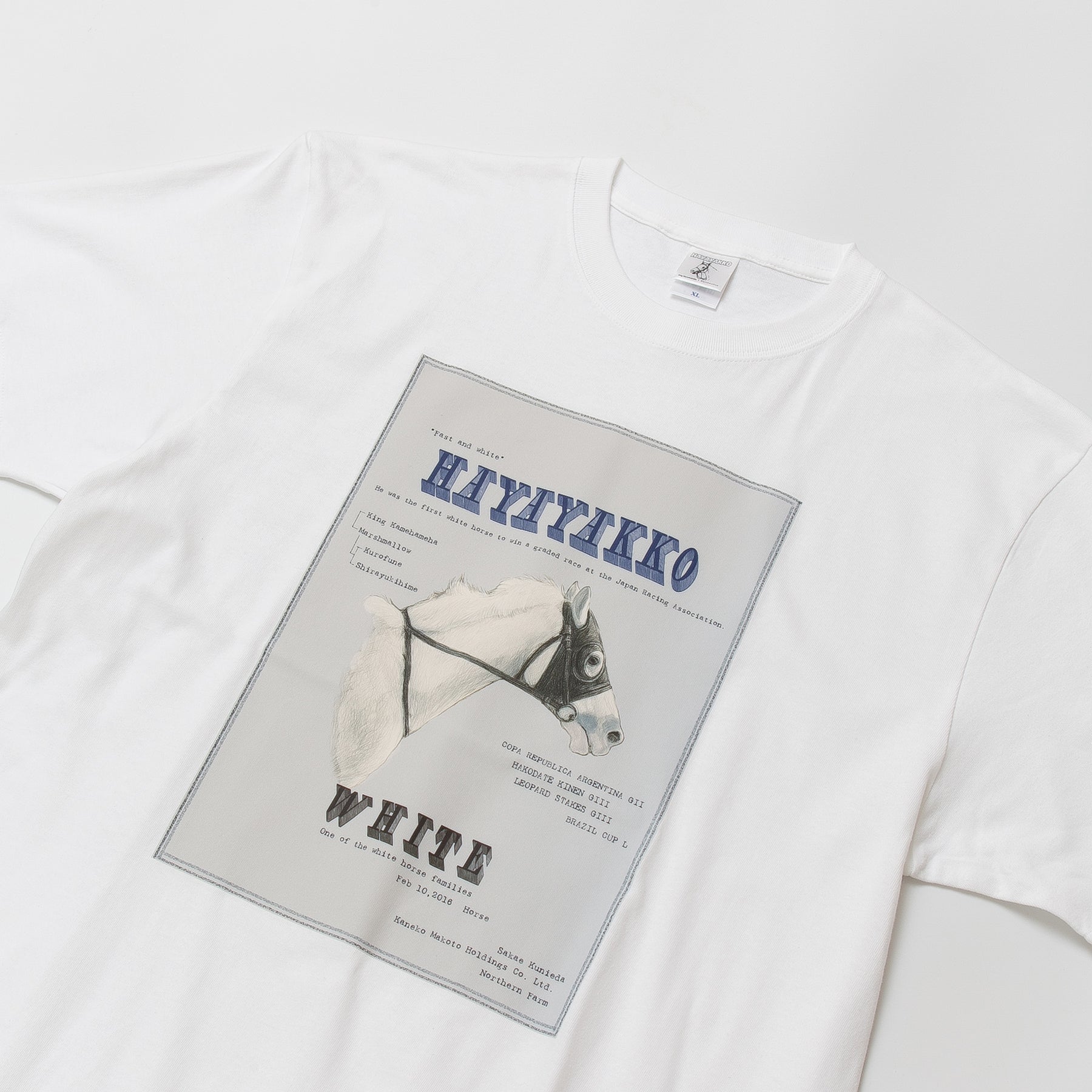 【HORSE GOODS net】ハヤヤッコ･Tシャツ1(白)