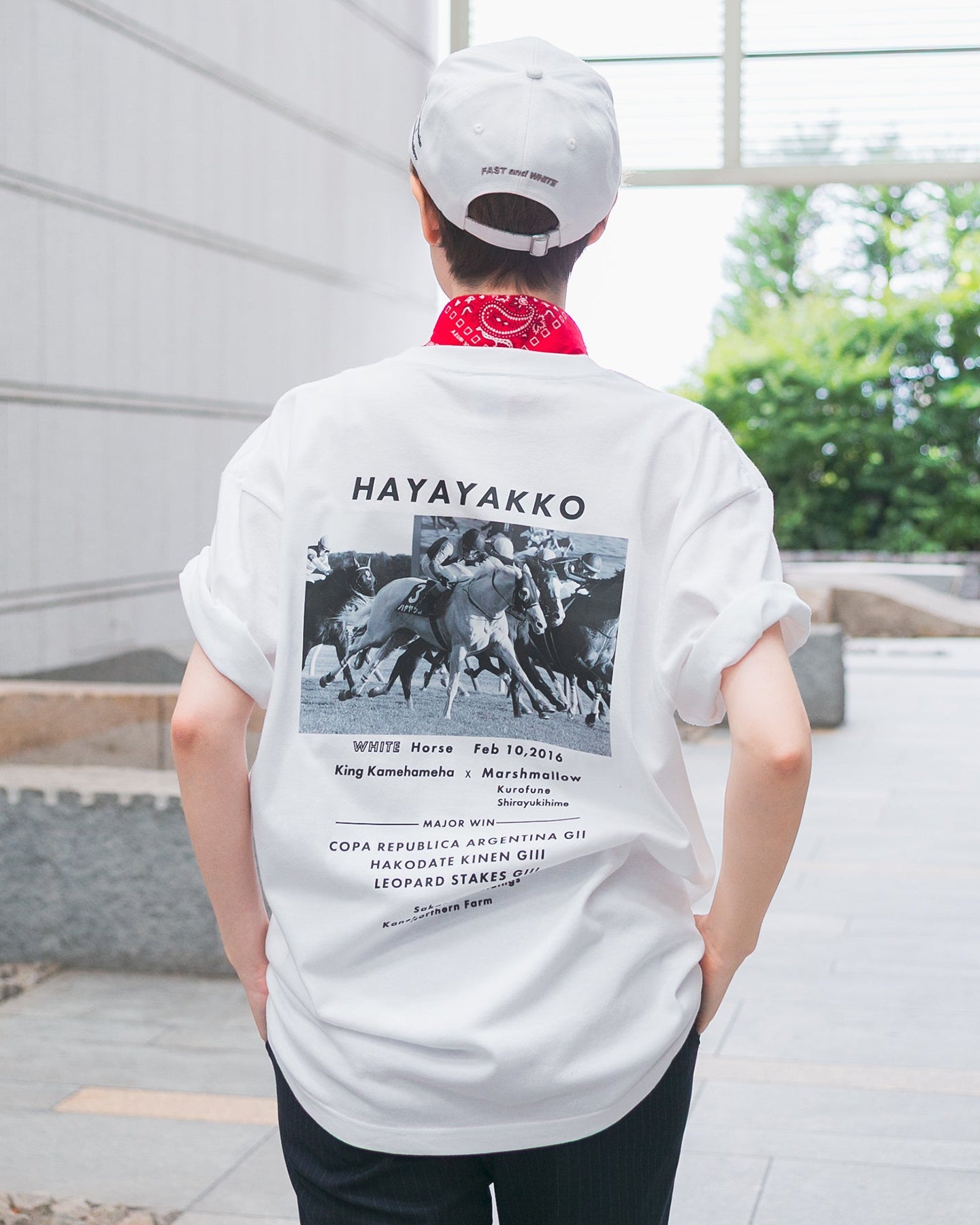 【HORSE GOODS net】ハヤヤッコ･Tシャツ2(白)