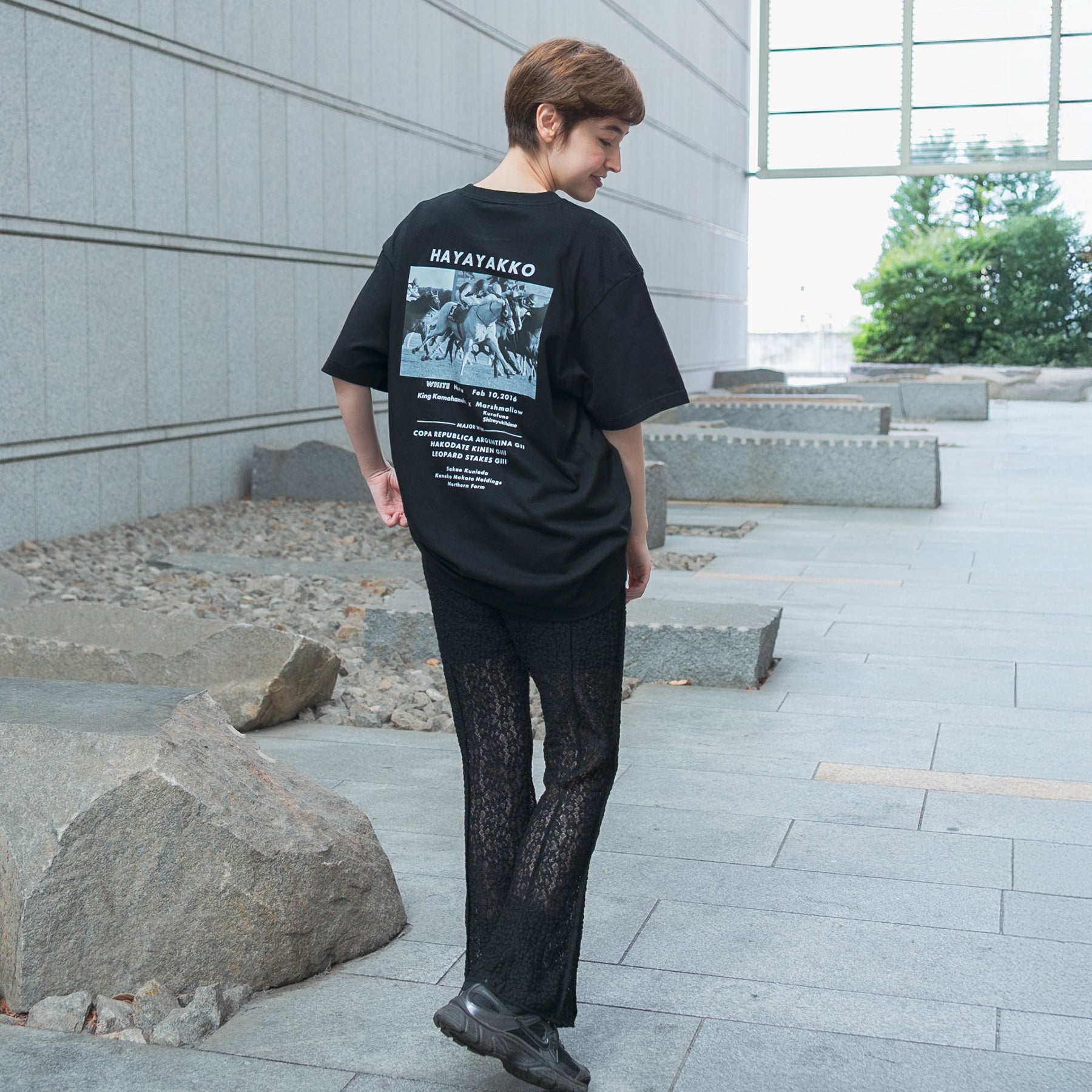 【HORSE GOODS net】ハヤヤッコ･Tシャツ2(黒)