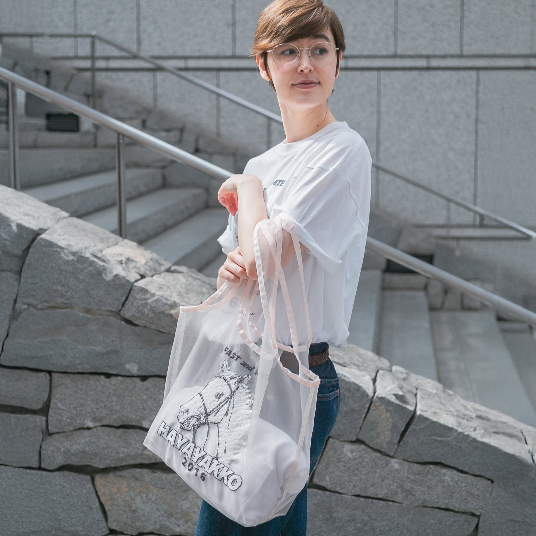 【HORSE GOODS net】ハヤヤッコ･刺繍トートバッグ