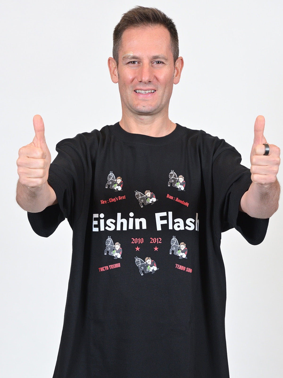 エイシンフラッシュ･TシャツA(黒)