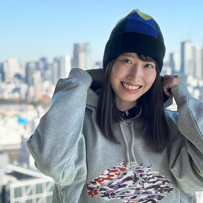 勝負服ニット帽(金子真人ホールディングス柄)
