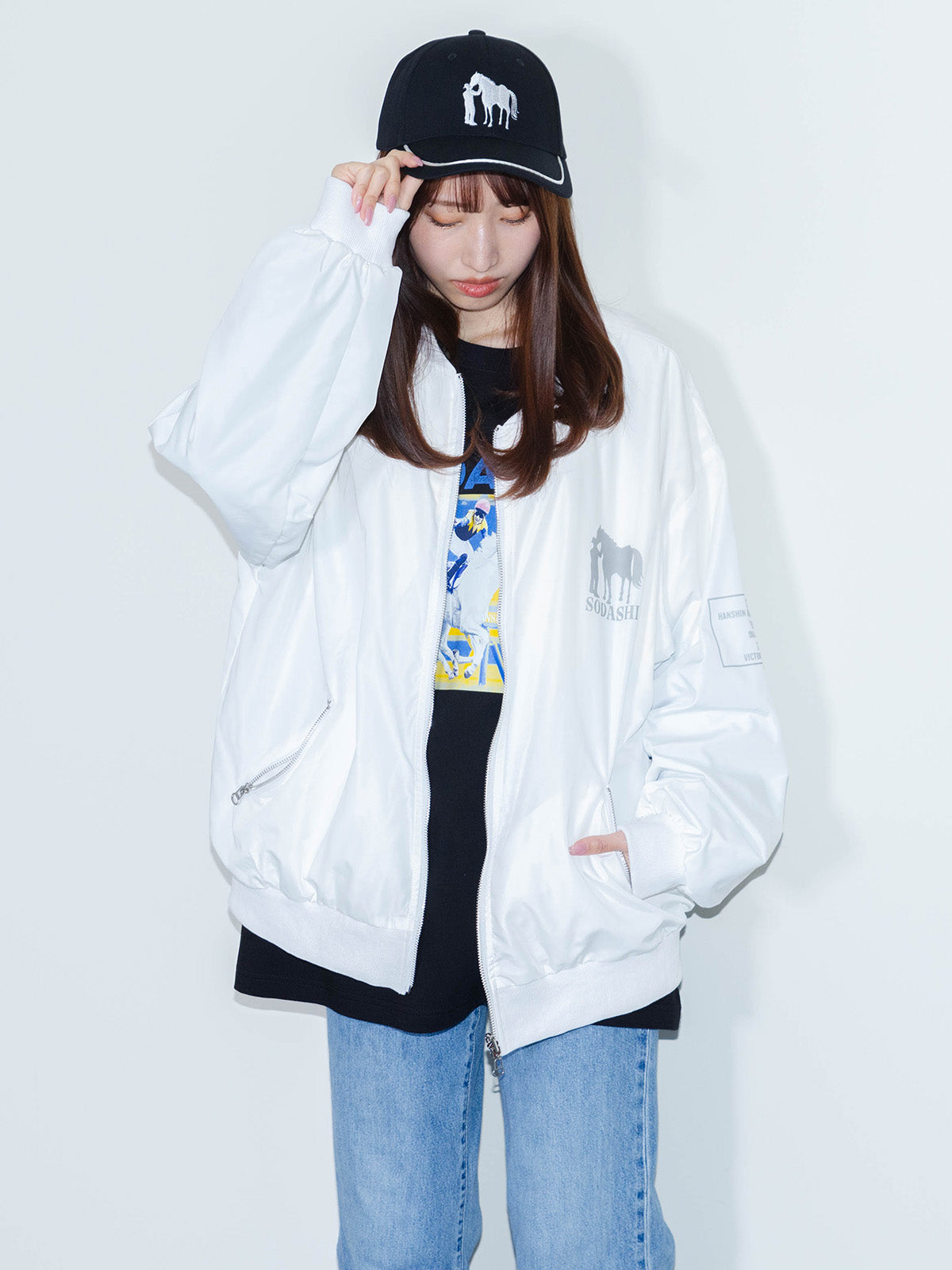 ソダシ･勝負服リバーシブルブルゾン(白)